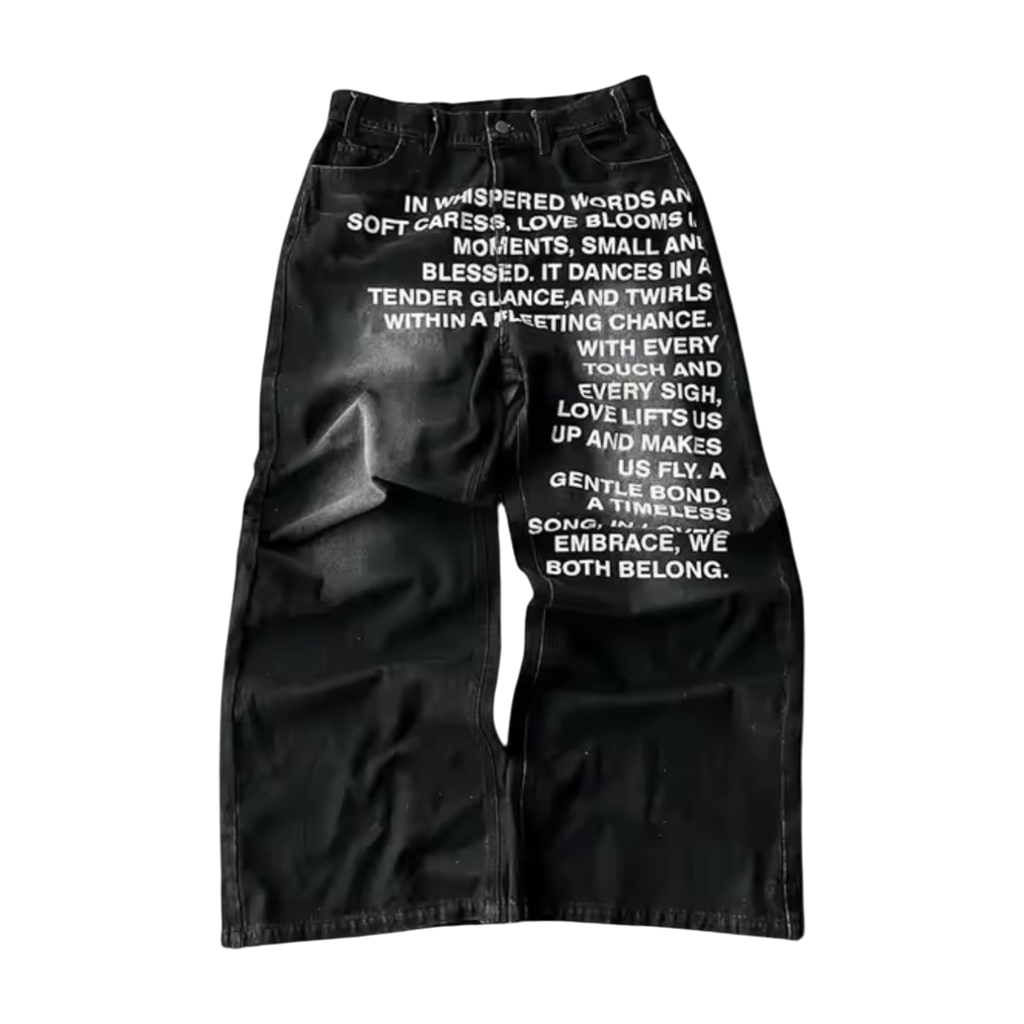 ‘POEM’ BAGGY JEANS 𖦏
