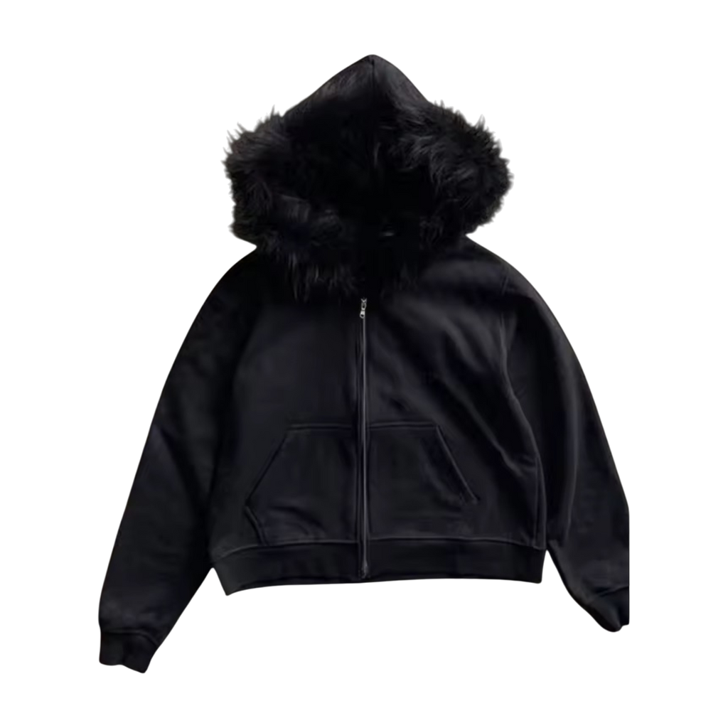 'BLXCK FUR' HOODIE 𖦏