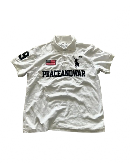 ‘PEACEANDWAR’ POLO 𖦏
